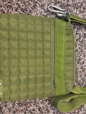 lug Olive Green Quilted Crossbody Bag